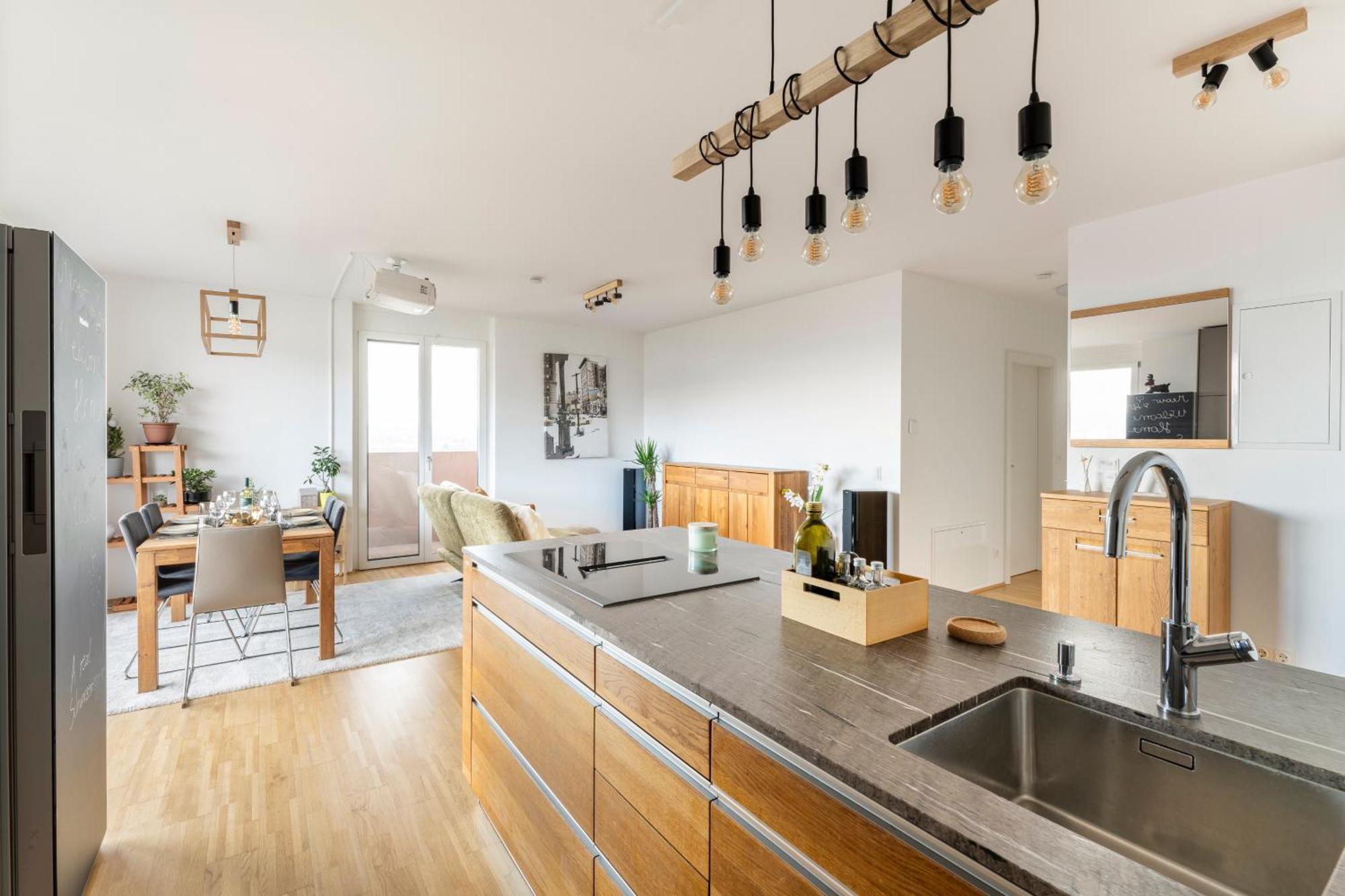 Edler Wohnraum Panoramablick 3 Sz Boxspringbetten, E-Ladestation, Kaffeevollautomat, Klima, Lift, Terrasse & 2Xtg Graz Exteriör bild