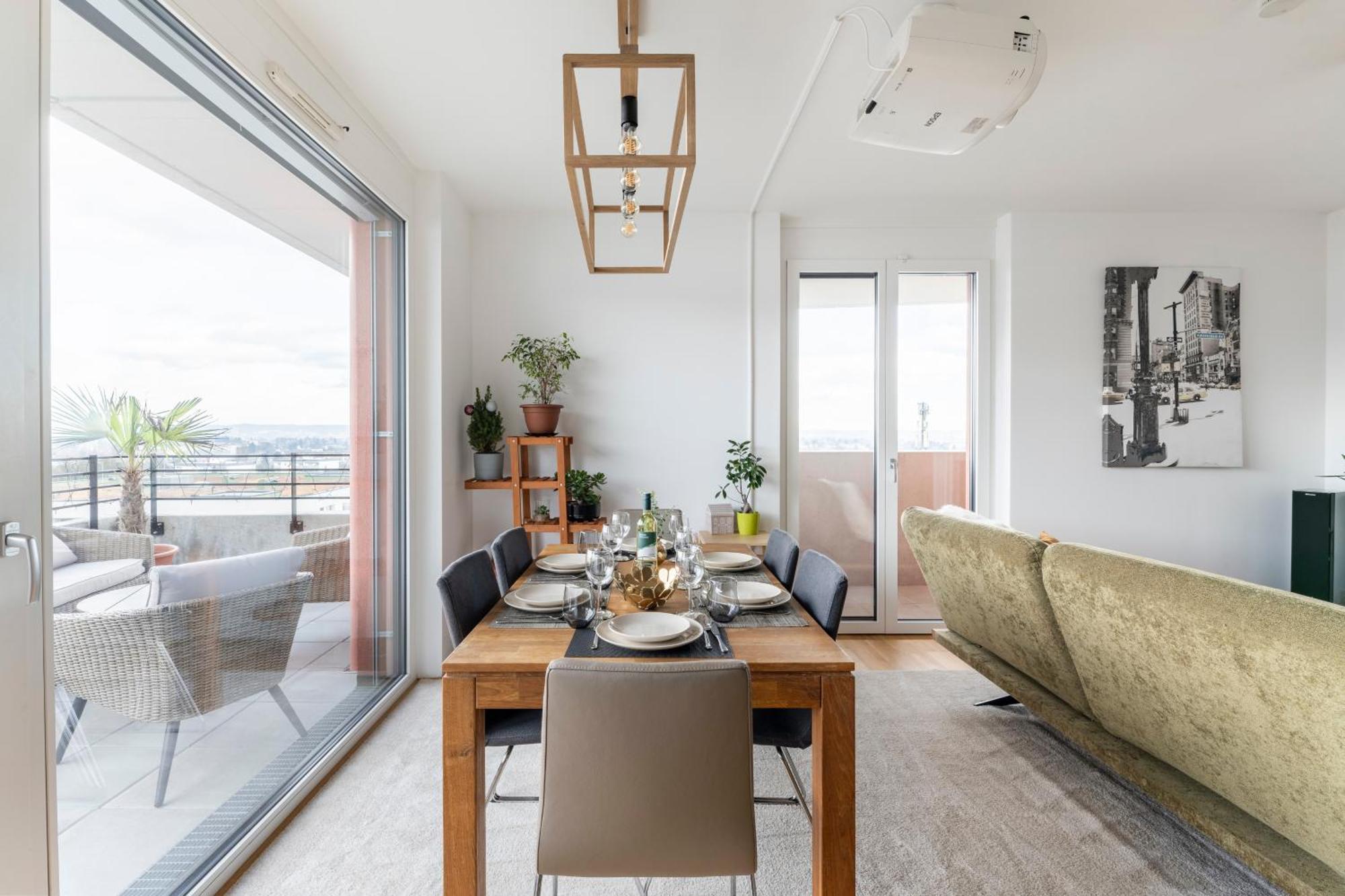 Edler Wohnraum Panoramablick 3 Sz Boxspringbetten, E-Ladestation, Kaffeevollautomat, Klima, Lift, Terrasse & 2Xtg Graz Exteriör bild