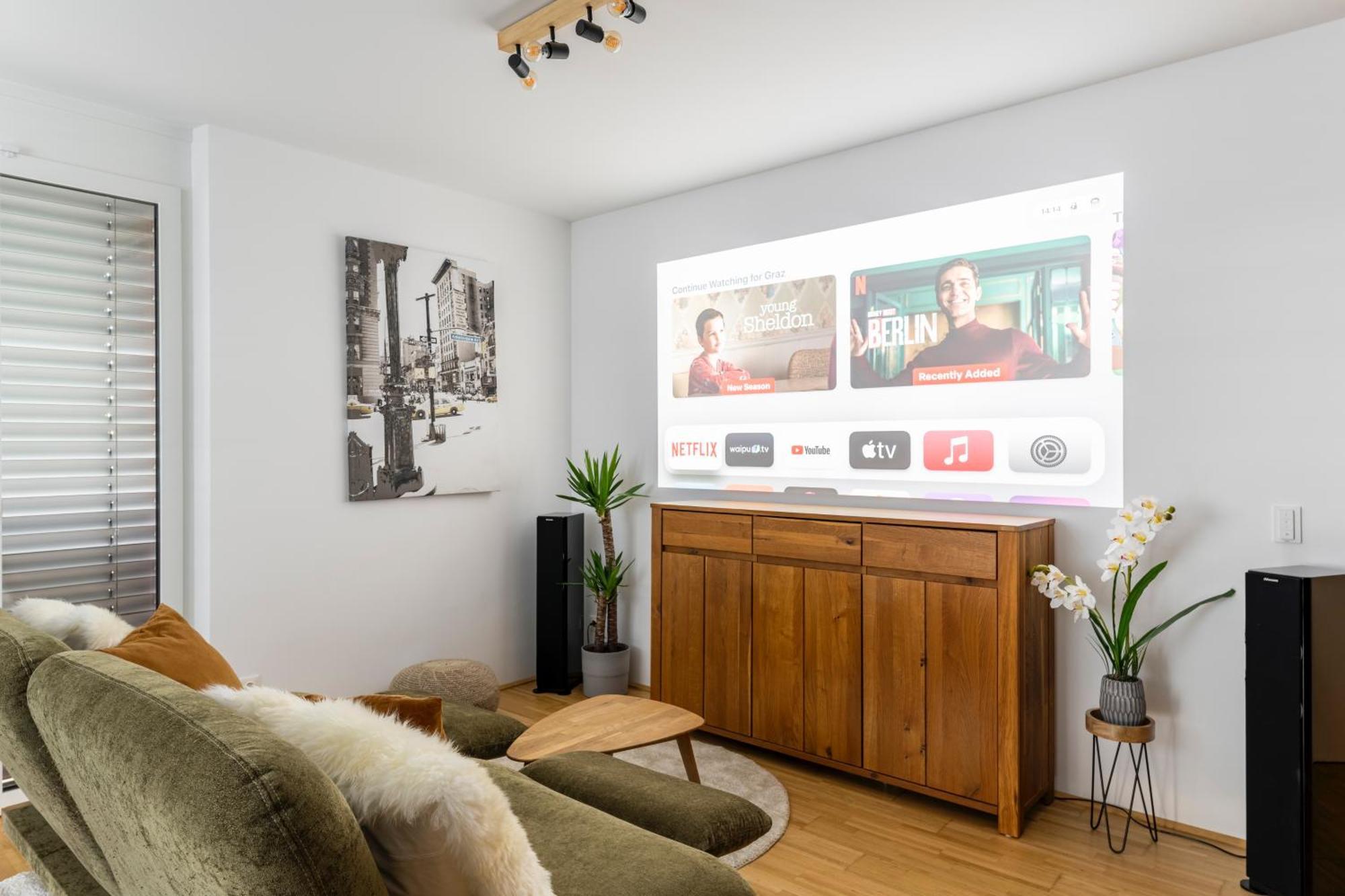 Edler Wohnraum Panoramablick 3 Sz Boxspringbetten, E-Ladestation, Kaffeevollautomat, Klima, Lift, Terrasse & 2Xtg Graz Exteriör bild